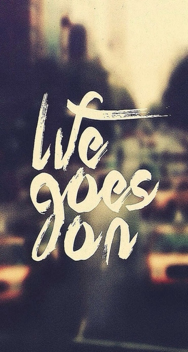 Life goes on city lights free wallpaper for mobile - medium preview image