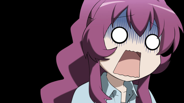 Pink haired yandere screaming lineart free wallpaper for desktop - medium preview image