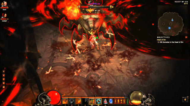 Demonic demon game red flame free wallpaper for desktop - medium preview image