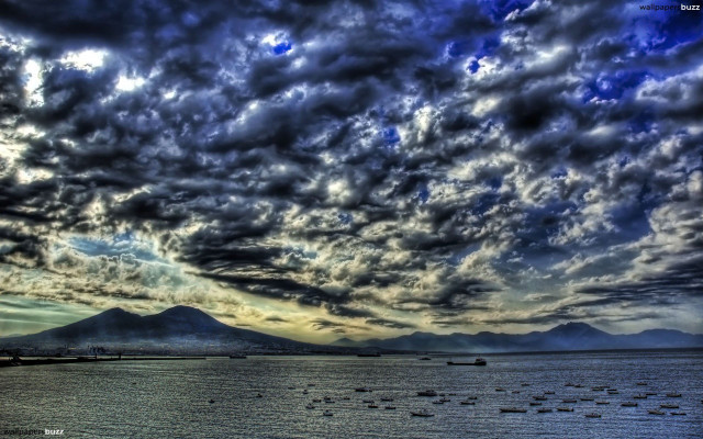 Cloudy sky body of water free wallpaper for desktop - medium preview image