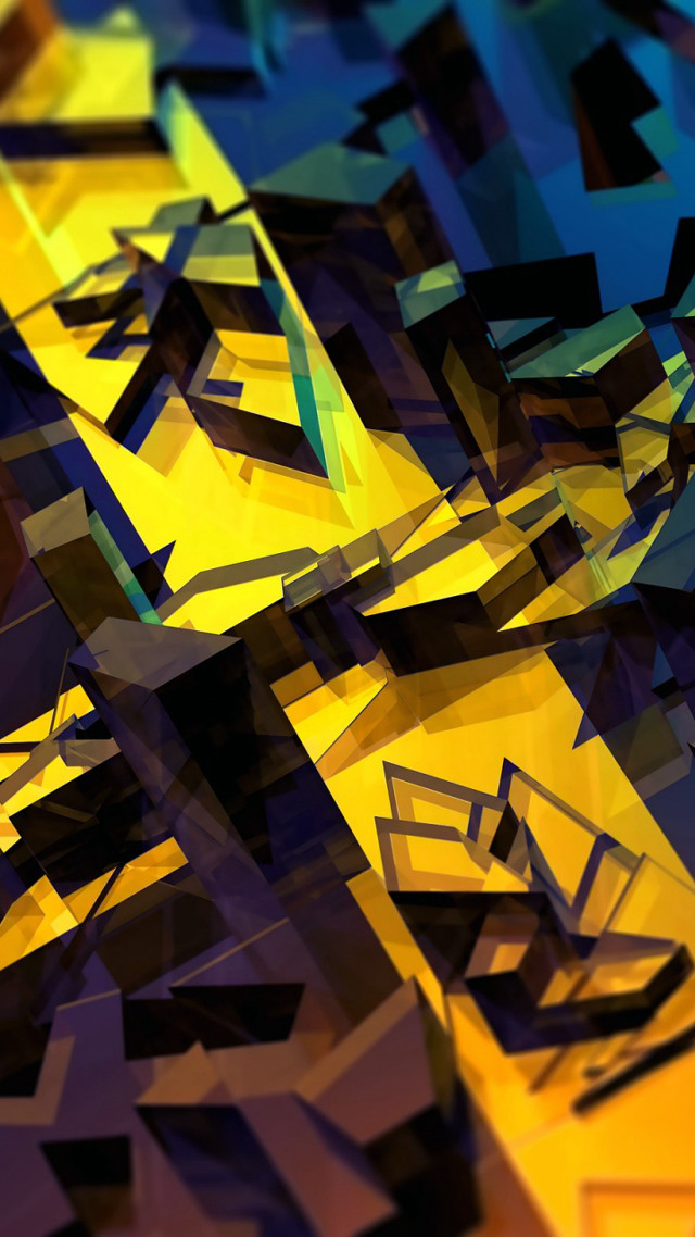 Colorful abstract building clock side free wallpaper for mobile - medium preview image