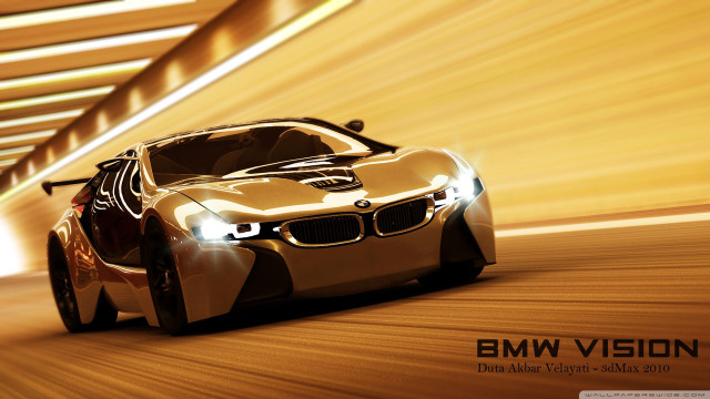 Bmw vision concept car tunnel free wallpaper for desktop - medium preview image