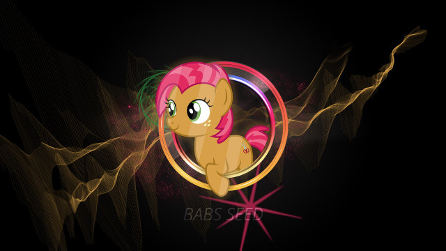 Pink pony star circle green free wallpaper for desktop - medium preview image