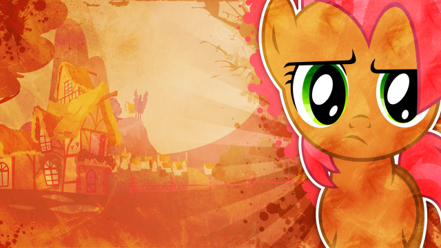 Pony pink hair green eyes free wallpaper for desktop - medium preview image