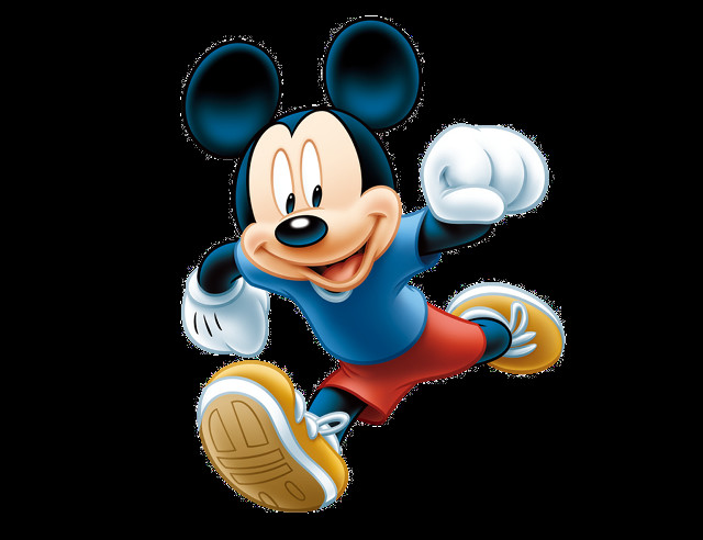 Mickey mouse running smile bald free wallpaper for desktop - medium preview image