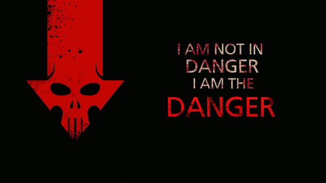 Red black poster skull arrow free wallpaper for desktop - medium preview image