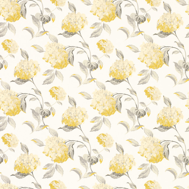 Yellow gray flower pattern white #2 free wallpaper for tablet - medium preview image