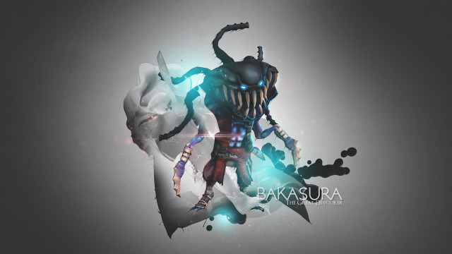 Man sword demon face artwork free wallpaper for desktop - medium preview image