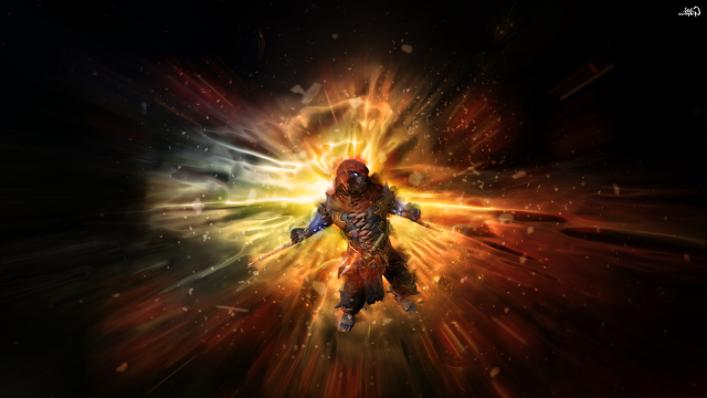 Man space suit bright light free wallpaper for desktop - medium preview image