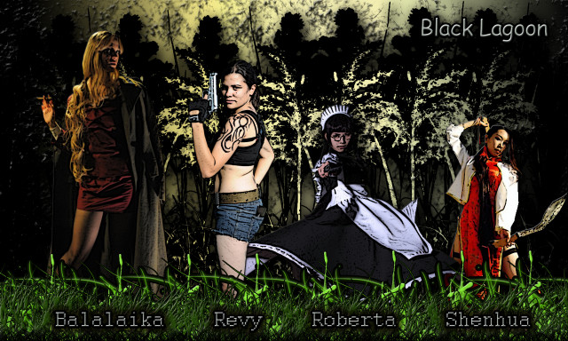 Women costumes field trees black free wallpaper for desktop - medium preview image