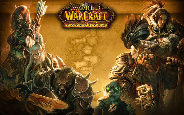 Warcraft characters group wallpaper map free wallpaper for desktop - medium preview image