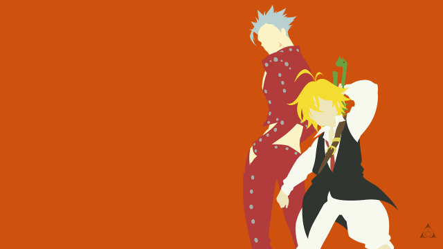 Anime characters red background black #4 free wallpaper for desktop - medium preview image