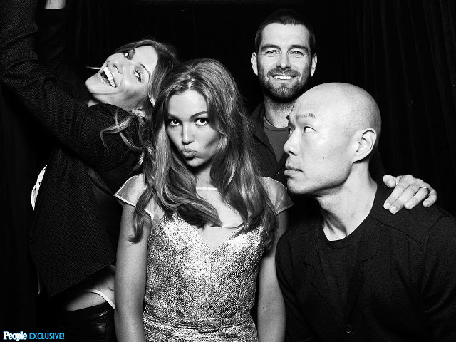 Group posing blackwhite internationalgothic davidpark free wallpaper for desktop - medium preview image