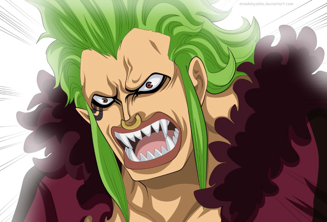 Cartoon man green hair grin free wallpaper for desktop - medium preview image