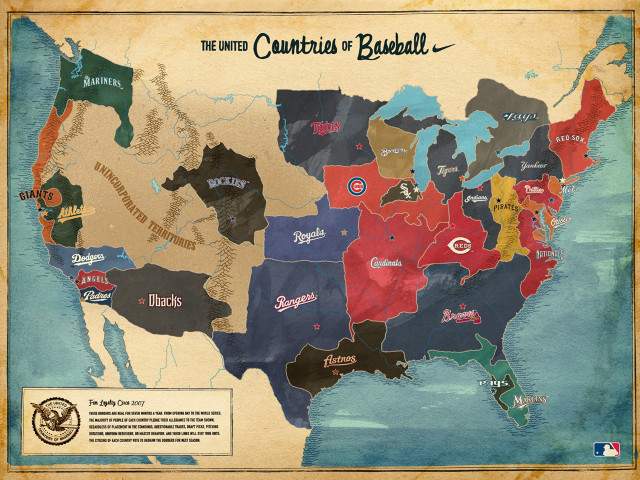 Baseball map united states team free wallpaper for desktop - medium preview image