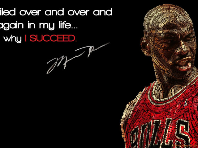 Basketball player quote image poster free wallpaper for desktop - medium preview image