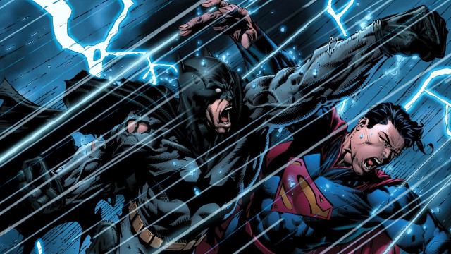 Couple men rain bat superman free wallpaper for desktop - medium preview image