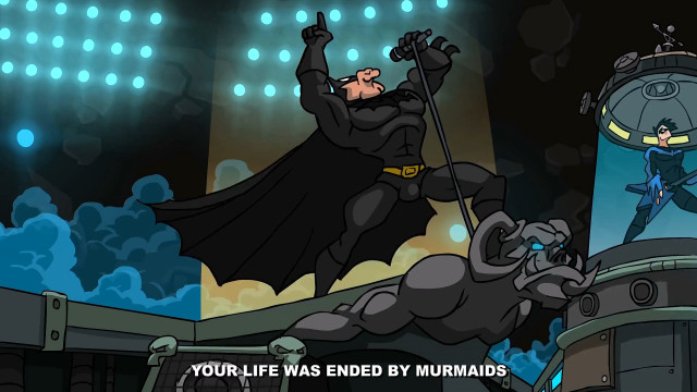 Batman cartoon flying stage bat free wallpaper for desktop - medium preview image