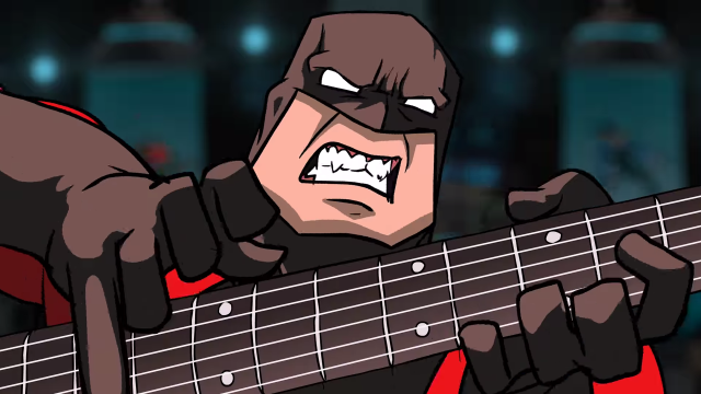 Cartoon character guitar batman mask free wallpaper for desktop - medium preview image