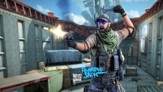 Man helmet gun flashlight building free wallpaper for desktop - medium preview image