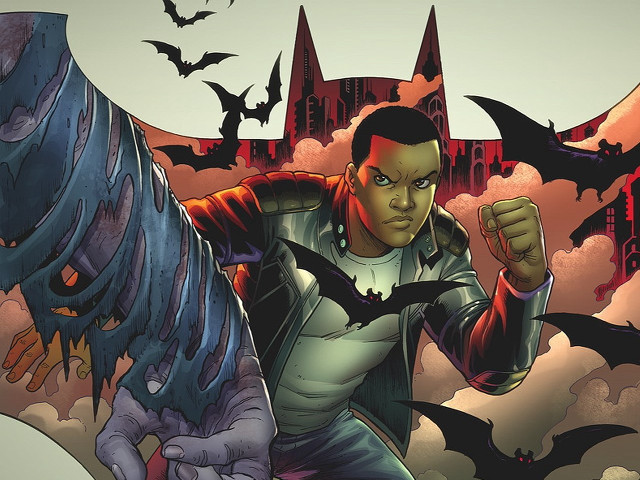 Man leather jacket dragon castle free wallpaper for desktop - medium preview image