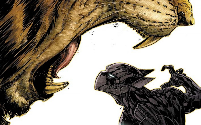 Man helmet attacking tiger mouth free wallpaper for desktop - medium preview image