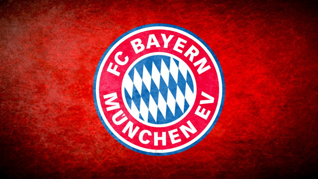 Fc bayern logo red wall free wallpaper for desktop - medium preview image