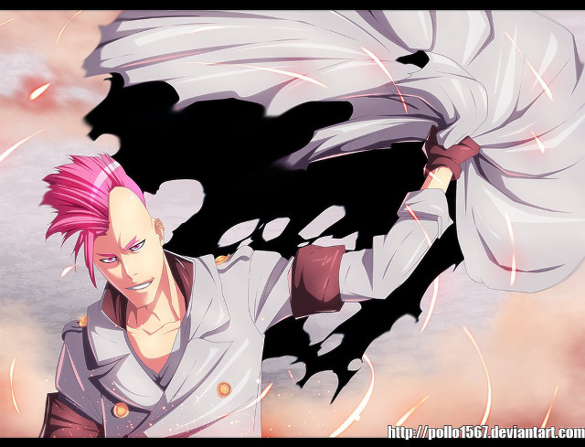 Pink haired man white shirt free wallpaper for desktop - medium preview image