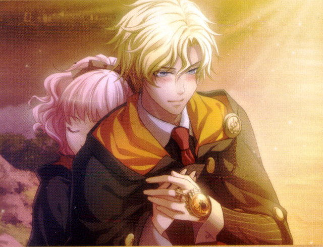 Anime couple hugging sky background #2 free wallpaper for desktop - medium preview image