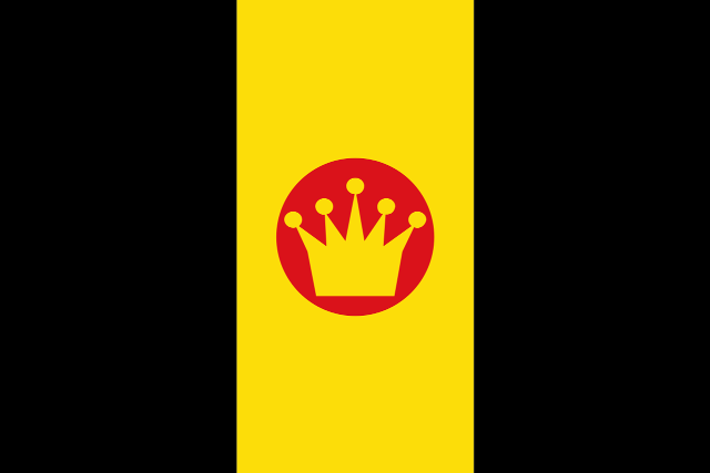 Yellow red sign crown circle free wallpaper for desktop - medium preview image
