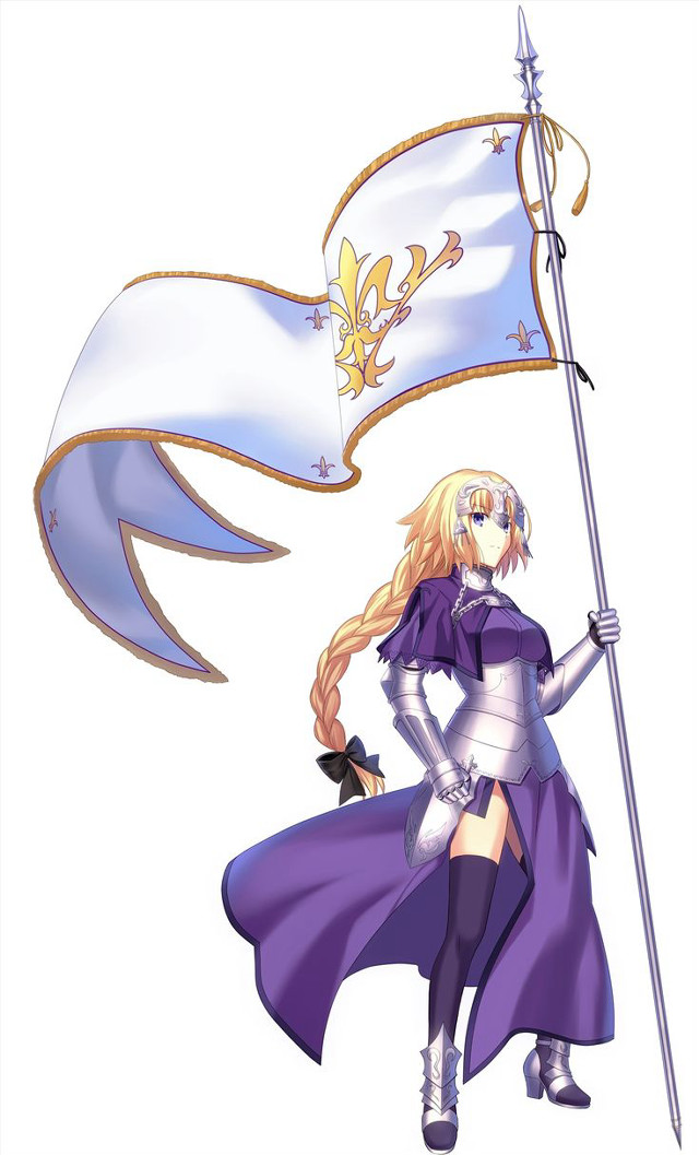 Woman purple dress flag sword free wallpaper for mobile - medium preview image