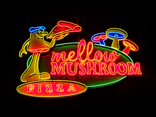 Mellow mushroom pizza neon sign free wallpaper for desktop - medium preview image