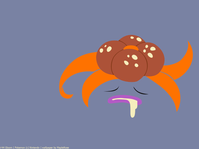 Orange hair bun abstract vector free wallpaper for desktop - medium preview image