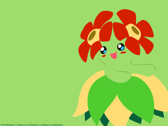 Cartoon girl red hair flowers free wallpaper for desktop - medium preview image