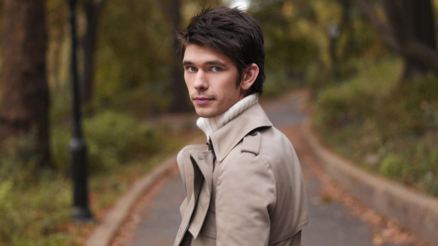 Man trenchcoat road woods streetlight free wallpaper for desktop - medium preview image