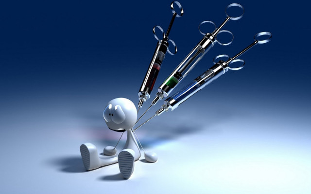 3d character holding medical instruments free wallpaper for desktop - medium preview image