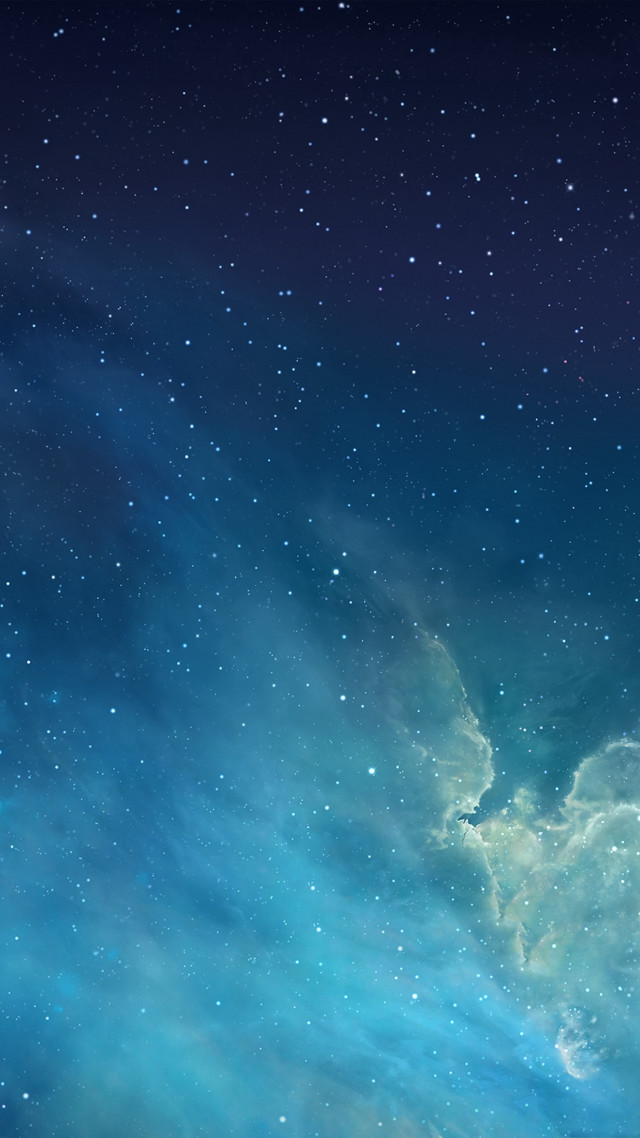 Blue sky stars cloud minimalism free wallpaper for mobile - medium preview image