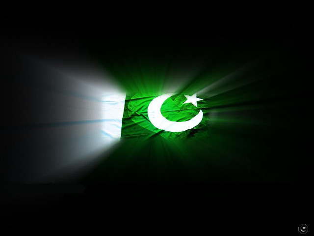 Green white flag crescent black free wallpaper for desktop - medium preview image