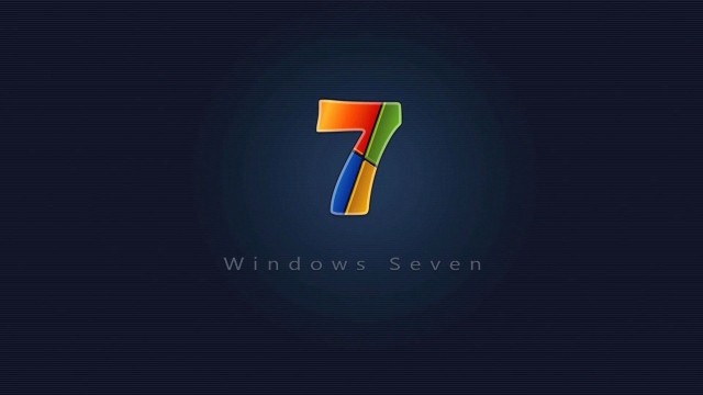 Windows seven operating system logo free wallpaper for desktop - medium preview image