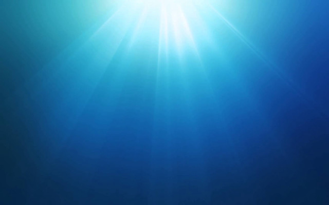 Blue background sun ocean floor free wallpaper for desktop - medium preview image
