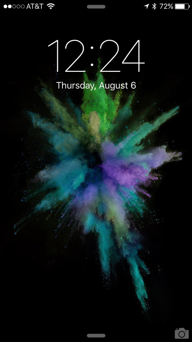 Phone clock explosion aurora galaxy free wallpaper for mobile - medium preview image