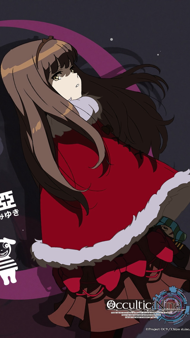 Girl red dress long hair #2 free wallpaper for mobile - medium preview image