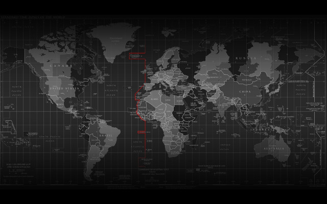 World map red line black #6 free wallpaper for desktop - medium preview image