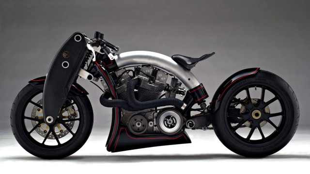 Motorcycle black silver red stripe free wallpaper for desktop - medium preview image