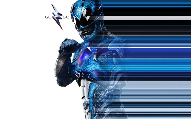 Blue power ranger white background free wallpaper for desktop - medium preview image