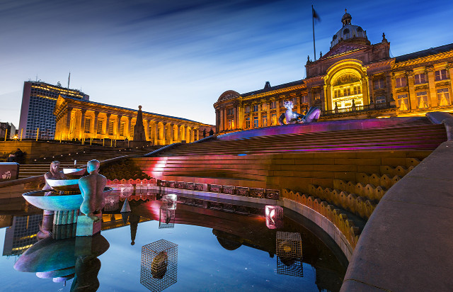 Man bridge water night building free wallpaper for desktop - medium preview image