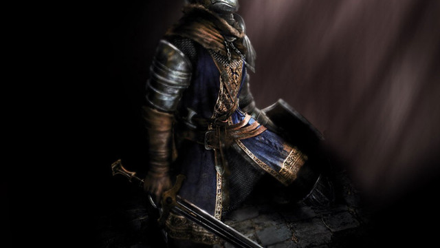 Medieval man sword shield black free wallpaper for desktop - medium preview image