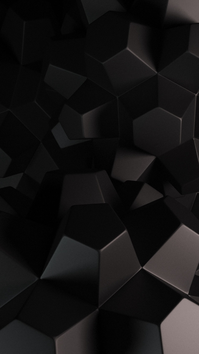 Black background cubes clock top free wallpaper for mobile - medium preview image