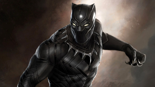 Black panther dark room glowing free wallpaper for desktop - medium preview image