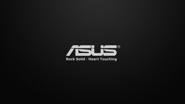 Black background white asus logo free wallpaper for desktop - medium preview image